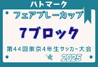 2025年度 東北U-16トレセンリーグ 4/27全結果掲載！次回5/18