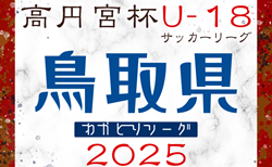 高円宮杯 JFA U-18サッカーリーグ2025鳥取わかとりリーグ 4/5～開幕！組合せ・1部リーグ表掲載