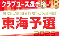 2025年度 第49回日本クラブユースサッカー選手権U-18 東海予選  1次リーグ 開幕！5/11結果速報！