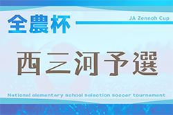 2025年度 第24回 JA全農杯 全国小学生選抜サッカー大会 愛知 西三河大会  マルヤス､ヴェルダン､アロンザ､DREAM愛知が県大会出場決定！情報提供ありがとうございます！