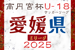 2025年度高円宮杯 JFA U-18サッカーリーグ愛媛（Eリーグ）4/20結果掲載！次節5/3.6