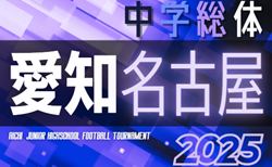 2025年度 第62回名古屋市中学総体 サッカーの部（愛知）2回戦 7/5,6結果速報！