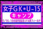 各地域から12名が選出！女子GKキャンプU-15（5/16-18＠高円宮記念JFA夢フィールド） メンバー・スケジュール発表！
