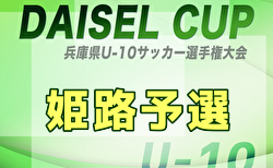 2025年度 第77回姫路市民大会(4年の部) 兼 兵庫県U-10サッカー選手権大会 姫路予選  1回戦9/15結果掲載！2回戦9/20