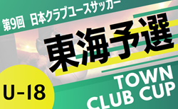2025年度 第9回日本クラブユースサッカー（U-18）TownClubCUP 東海地区予選  組み合わせ掲載！8/2～8/23開催！