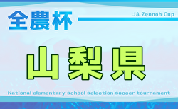 2025 JA全農杯全国小学生選抜サッカー大会in関東 山梨県大会 9/20組合せ抽選！11/29,30開催！組合せ掲載