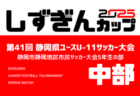 2025年度 U-11ヤマダユニア杯しずぎんカップ第41回静岡県ユースU-11サッカー大会  中東部大会  例年10月～開催  組み合わせ･日程募集中！