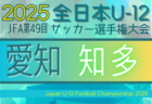2025年度 第49回 JFA全日本U-12サッカー選手権 愛知 東三河予選  例年9,10月開催  組み合わせ・日程情報募集！