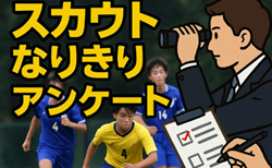 【MS限定特別企画】＼スカウトなりきりアンケート／あなたもスカウトになりきろう！〜日本クラブユースサッカー選手権（U-18、女子、U-15）〜