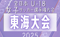 2025年度 JFA第29回全日本U-18女子サッカー選手権 東海大会（静岡開催）要項・やぐら表掲載！11/2,22開催    静岡県大会9/28～10/12、愛知県大会9/15,27、岐阜･三重情報もお待ちしています！