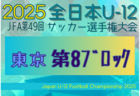 2025年度 JFA第49回全日本U-12サッカー選手権大会 東京大会第4ブロック 9/14～10/26開催！組合せ募集中
