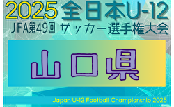 2025年度 第49回JFA全日本 U-12 サッカー選手権大会 山口県大会 組合せ掲載!11/15,22,23開催!