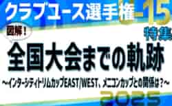 【8/8開幕】クラブユース選手権U-15全国大会までの軌跡 <br>～図解！インターシティトリムカップEAST/WEST、メニコンカップとの関係は？～ <br> 2025年度クラブユース選手権U-15特集