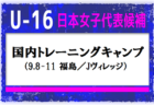 23名選出！U-16日本女子代表候補 メンバー・スケジュール　国内トレーニングキャンプ（9.8-11 福島／Jヴィレッジ）