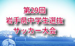 2025年度 第29回岩手県中学生選抜サッカー大会 11/8,9結果速報!組合せ募集