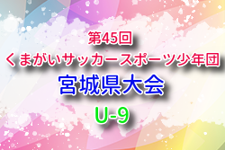 2025年度 第45回くまがいサッカースポーツ少年団3年生大会 U-9  宮城県大会 11/3開催！組合せ募集