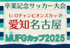 2025年度 AIFA卒業記念 MUFGカップ愛知  西尾張代表決定戦   例年1月開催  組み合わせ･日程募集！