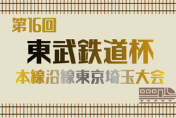 2025年度 第17回東武鉄道杯 本線沿線東京・埼玉少年サッカー大会 例年1月開催！日程･組合せ情報募集