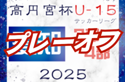 2025年度 高円宮杯 JFA U-15サッカーリーグ愛知 3部昇格プレーオフ  例年11月･12月開催   組み合わせ･日程募集！