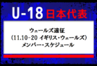 JFAとJリーグが史上初の試みへ【 U-18日本代表】ウェールズ遠征（11.10-20 イギリス・ウェールズ）メンバー・スケジュール発表！