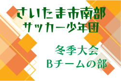 2025年度 第58回さいたま市南部サッカー少年団冬季大会Bチーム（埼玉）1/10～開催！組み合わせ掲載