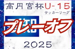 2025年度 高円宮杯 JFA U-15サッカーリーグ愛知 1部･2部･3部   昇格プレーオフ   11/29  3部PO 1回戦結果掲載！次回12/6,7