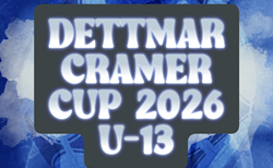 2025年度 第15回 デットマール・クラマーカップ 2026 U-13（福岡県）組合せ掲載！1/10～12開催！
