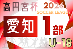 2026年度  高円宮杯 JFA U-18サッカーリーグ 愛知県1部   2/28開幕予定　組み合わせ募集！