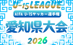2026年度 ナビ個別カップ AIFA U-15サッカー選手権 愛知県大会 東三河・名古屋・知多代表掲載!8/22~8/30開催予定 組み合わせ募集