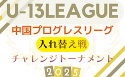 2025年度 第10回プログレスリーグU-13チャレンジトーナメント（入れ替え戦）1/24.2/1開催！組合せ情報募集 島根県出場チーム情報もお待ちしています。
