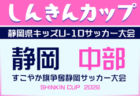 2026年度 しんきんカップ 静岡県キッズU-10サッカー大会 中西部予選   例年9月､10月開催   組み合わせ･日程・地区予選5月？～情報募集！