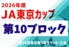 2026年度 JA東京カップ 第38回東京都5年生サッカー大会 第11ブロック 例年6月開催!日程・組合せ募集!