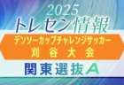 【関東選抜B】第40回デンソーカップチャレンジサッカー刈谷大会 エントリーメンバー掲載