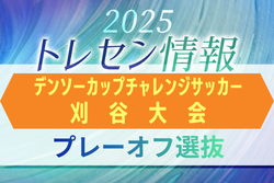 【プレーオフ選抜】第40回デンソーカップチャレンジサッカー刈谷大会 エントリーメンバー掲載