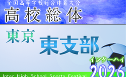 2026年度 高校総体 東京予選 東支部予選 組合せ掲載!4/25,26,29,5/3開催!