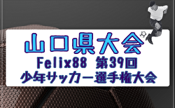 2025年度 Felix88 第39回山口県少年サッカー選手権大会 例年6月開催！日程・組合せ募集中