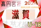 高円宮杯JFA U-18サッカーリーグ 2026 OSAKA 3部・4部(大阪)3/20開幕!大会概要掲載!組合せ情報募集