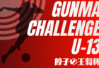 2026 GUNMA CHALLENGE U-13  餃子の王将杯（群馬チャレンジ）3/30結果速報中！決勝はノールチシティ vs 水戸ホーリーホック