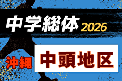 2026年度第53回中頭地区中学校サッカー競技大会(沖縄)  5/30開幕！要項掲載！