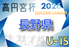 高円宮杯 JFA U-15サッカーリーグ2026福井 例年4月開催!組合せ・日程募集