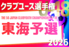 2026年度 第50回日本クラブユースサッカー選手権U-18 東海予選   組み合わせ掲載！4/29～11/3開催！