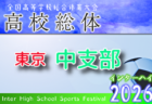 2026年度高校総体 東京予選 南支部予選 例年4月開催！組合せ・日程募集