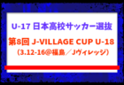 【U-17日本高校サッカー選抜】第8回 J-VILLAGE CUP U-18（3.12-16 福島／Jヴィレッジ）メンバー・スケジュール掲載！　