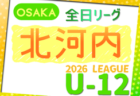 2026年度 4種リーグU-12（全日リーグ）南河内地区予選（大阪）　例年5月開幕！大会概要掲載！日程･組合せ情報募集