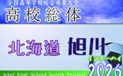 2026年度 第79回北海道高校サッカー選手権大会 旭川支部予選会(インハイ)1回戦 5/19結果速報!