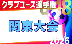 2026年度 日本クラブユースサッカー選手権U-18 関東大会 組合せ掲載！例年4月開幕！日程募集
