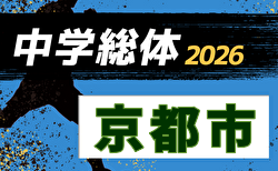 2026年度 京都市中学校夏季選手権大会(サッカー) 組合せ掲載!7/4~7/24開催!