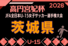 2026年度 ウィナーズカップ 兼 第38回高円宮杯U-15山梨県予選 例年9月開催!日程・組合せ募集