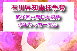 2026年度 石川県知事杯争奪 第48回中部日本招待少年サッカー大会 8/22.23開催！組合せ募集