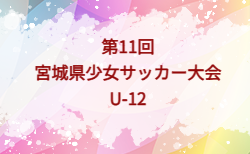 2026年度 第11回宮城県少女サッカー大会 U-12 組み合わせ掲載!10/3,4結果速報!